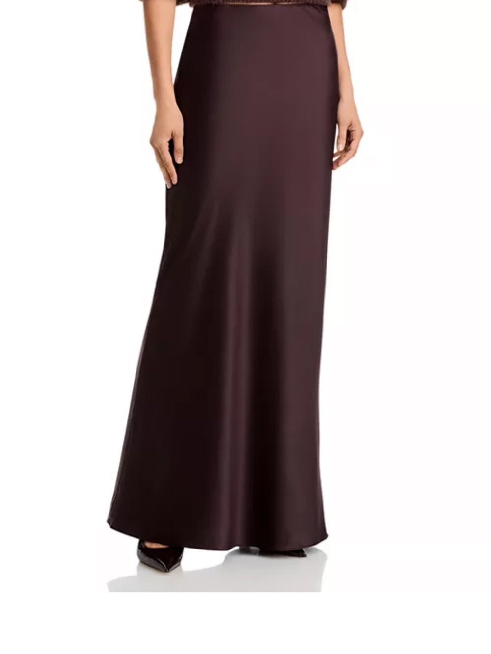 Veronica Beard Medina Skirt Dark Currant Color